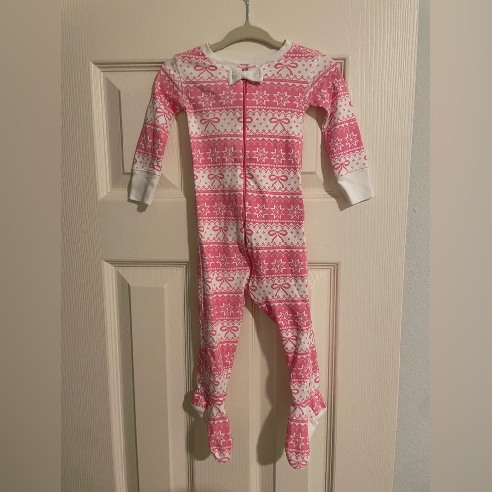 The Beaufort Bonnet Company Pink and White Footie One Piece